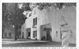 Park Plaza Hotel Courts Oklahoma Texas Arizona 1947 postcard