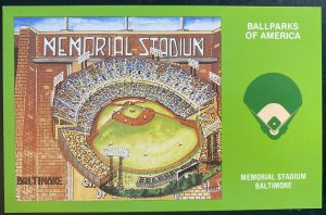 Mint USA Picture Postcard Memorial Stadium Baltimore Ballparks Of America