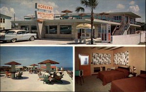 Long Beach Florida FL Motel 1950s-60s Postcard