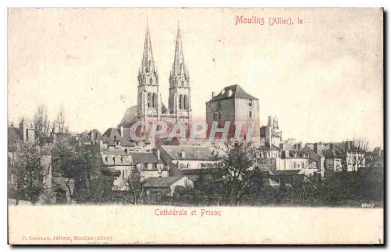 Mills - Cathedrale and Prison - Old Postcard