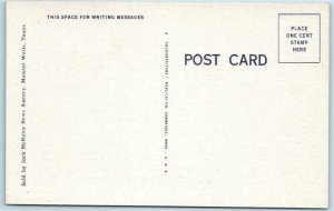 Large Letter Linen  MINERAL WELLS, Texas TX  ca 1940s Colourpicture Postcard