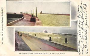 Duluth Minnesota Ship Canal Multiview Antique Postcard K27316