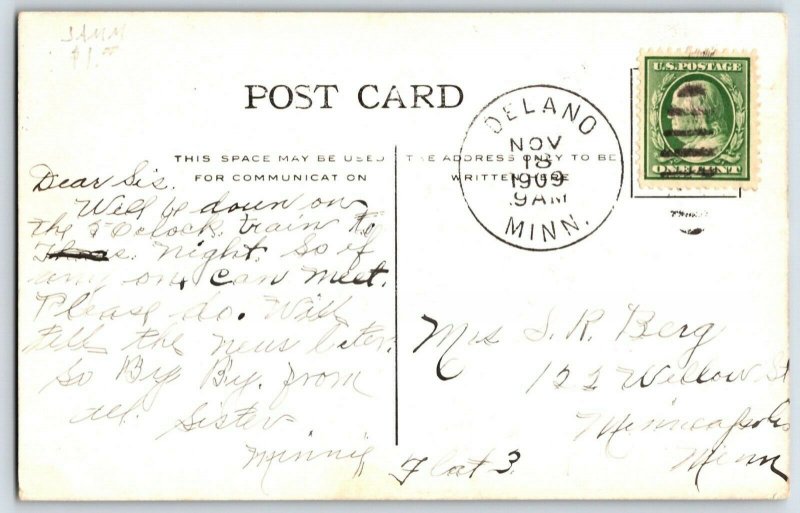 1909  Minnesota Lake Minnetonka Road View Post Card