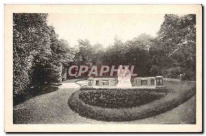 Old Postcard The Garden Of The Monument Buissonnets Lisieux