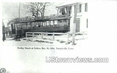 Reproduction - Trolley Wreck - Hazardville, Connecticut CT