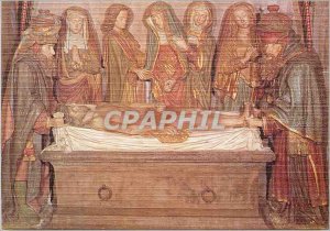 Modern Postcard Salers (Cantal) Interior of the Church Entombment (XV)