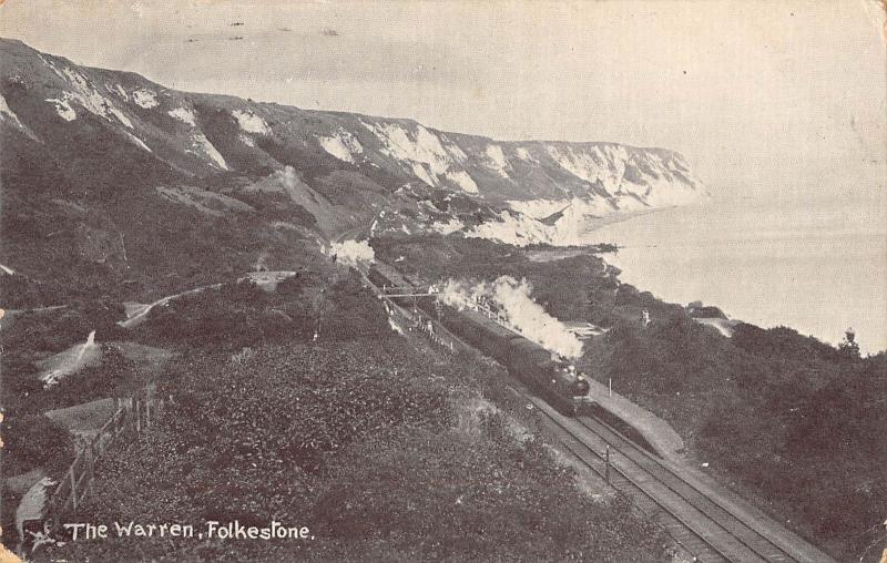 uk30566 the warren folkestone real photo uk