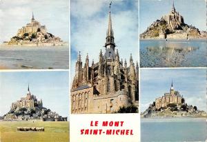BR49109 Le Mont saint Michel maree haute vue generale        France