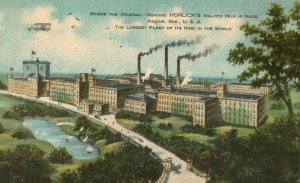 c. 1910 Horlicks Malted Milk Factory Advertising Racine, WS Postcard F58