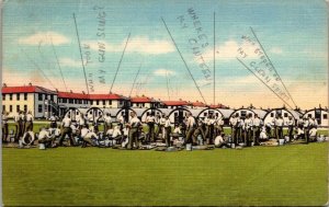 Vintage Marine Corps Recruit Depot Parris Island South Carolina Postcard