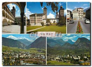 Modern Postcard Brig im Hof ​​Stockalperpalast