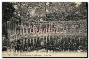 Old Postcard Paris Parc Monceau The Colonnade