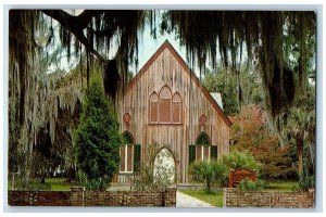 Beaufort South Carolina SC Postcard The Church Of The Cross Exterior c1960's