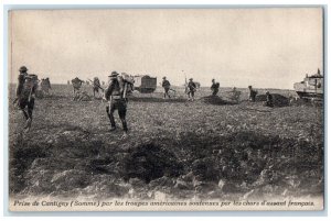 1918 Front de L'Oise French Watchman In A Shelter Hauts d France WW1 Postcard