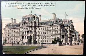 Vintage Postcard 1907-1915 U.S. War, State & Navy Departments, Washington, D.C.
