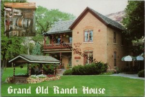 Grand Old Ranch House & Wine Cellar Moab Utah Postcard PC232