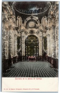 postcard Granada, Spain - Sacristy of the Church of Cartuja