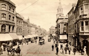 UK - England, Worcester. The Cross (Street Scene) circa 1900