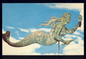 Shelburne Museum,Vermont/VT Postcard, Mermaid Weathervane