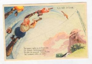 COFFEE Theme Art Deco   EASTER Witches on Broomsticks with 