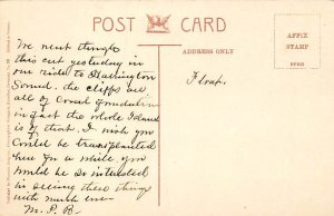 Cut in Road to North Shore Bermuda Postcard