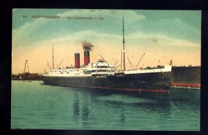 LS3417 - French Liner - CGT - La Lafayette - LL postcard