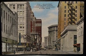 Vintage Postcard 1952 Pioneer Plaza (Little Plaza), El Paso, Texas (TX)