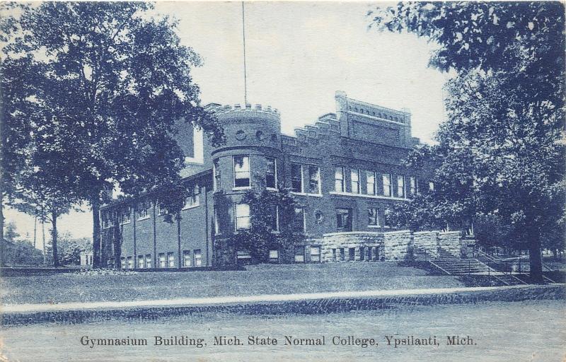 Ypsilanti Michigan State Normal College~Eastern MI University~Gymnasium~1908 PC