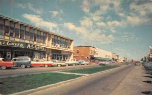 Dolbeau Quebec Canada Boulevard Walberg Street Scene Vintage Postcard J77128