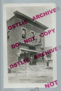 Pulaski WISCONSIN RPPC c1910 GENERAL STORE Drugs POST OFFICE nr Green Bay WI