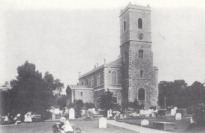 St Marys Church Lewisham High Street in 1900 London Postcard