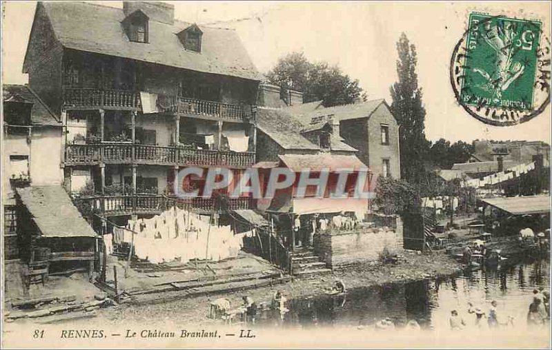 Postcard Old Rennes le Chateau Rocky