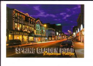 Spring Garden Road at Night, Downtown, Halifax, Nova Scotia,