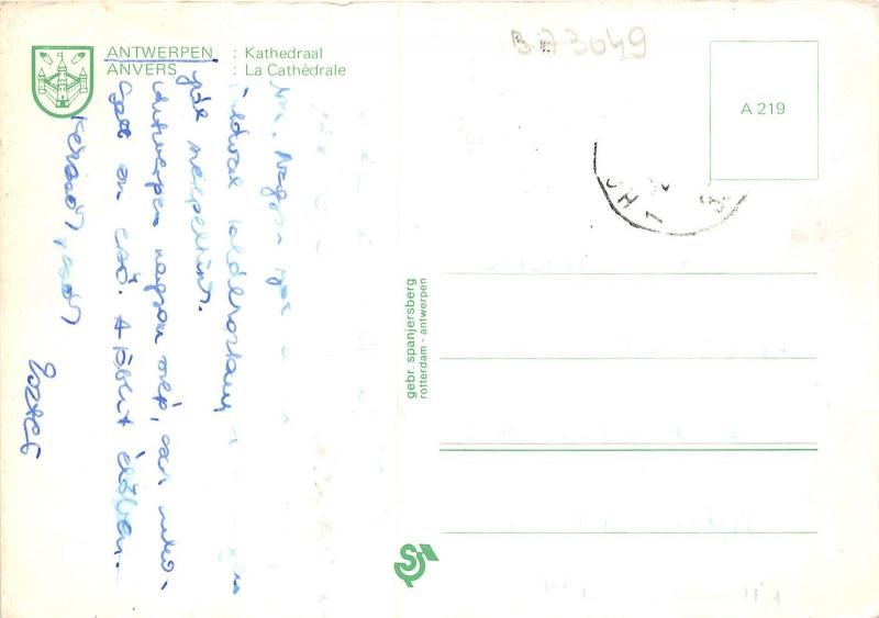 B73049 Antwerpen la cathedrale anvers Belgium