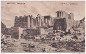 ATHENES, Greece, 1900-1910s; Propylaia