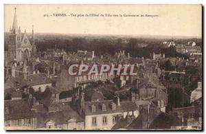 Vannes Old Postcard View from the & # City 39hotel to the Garenne and ramparts