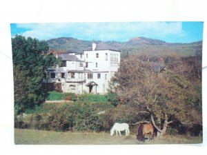 Covenanters Inn Hotel Aberfoyle Perthshire Vintage Postcard 1970s Horse Riding