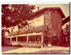 Postcard Modern Cite Medieval Perouges Ain House pillars Rue du Prince