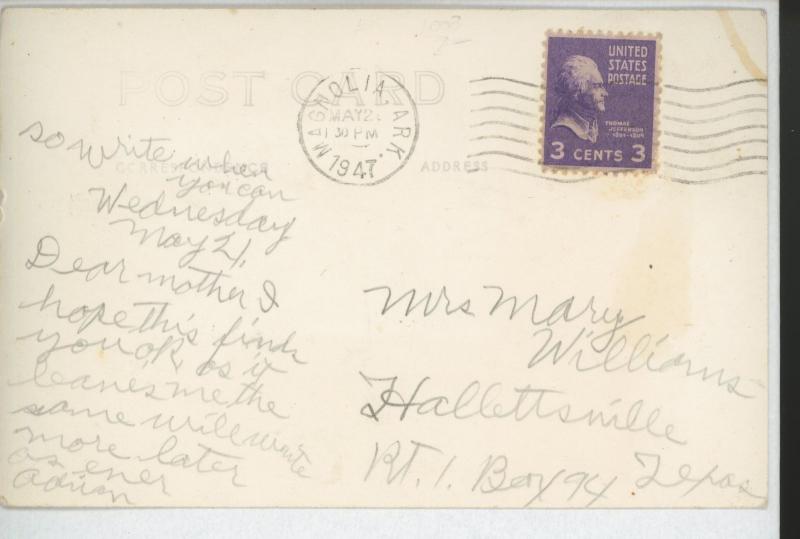 MAGNOLIA, ARKANSAS COURT HOUSE RPPC REAL PHOTO POSTCARD