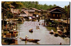 Postcard Modern Life of thailand Thailand Klong gold dwellers channel