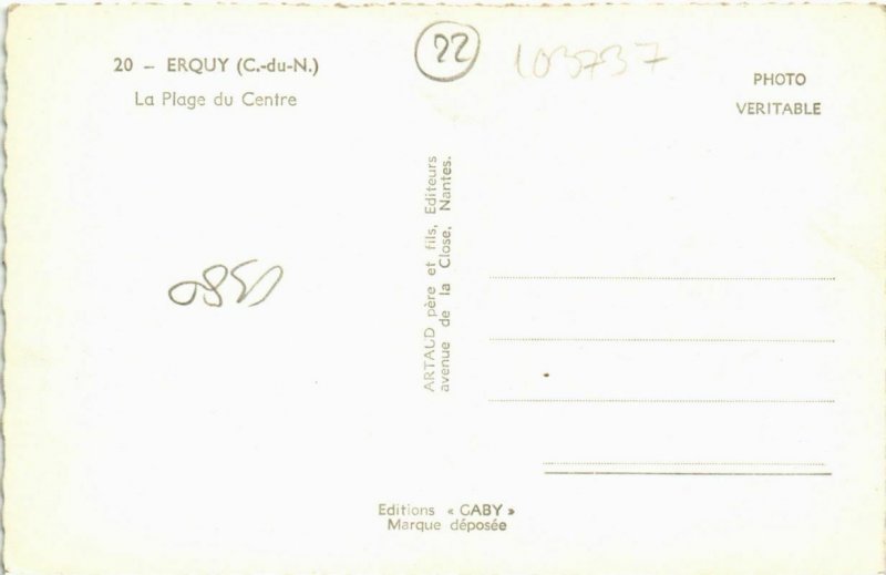 CPA ERQUY - La Plage du Centre (103737)