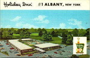 Vtg 1960s Albany New York NY Holiday Inn Postcard