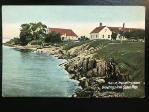 Vintage Postcard 1901-1907 Home of Pearl Of Orr Island Casco Bay Maine