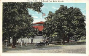 JOLIET, Illinois IL   DANCE PAVILION In DELLWOOD PARK  Cars   ca1920's Postcard
