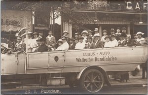 Germany Potsdam Tourist Luxus Auto Wallroth's Rundfahrlen RPPC Postcard H11