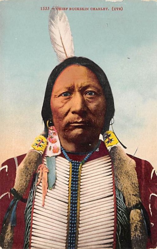 Chief buckskin Charlie, Ute Indian Unused 