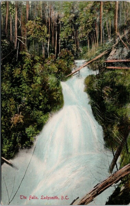 The Falls Ladysmith BC JA Knight Postcard F14