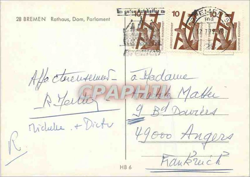 Modern Postcard Bremen Rathaus Dom Parlament