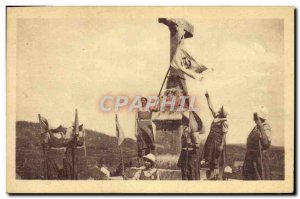 Old Postcard Scout Scout Jamboree Ruffieu Summer Camp In excursion