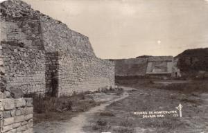 OAXACA OAX MEXICO~RUINAS DE MONTEALVAN MONTE ALBÁN~M.F REAL PHOTO POSTCARD 1940s